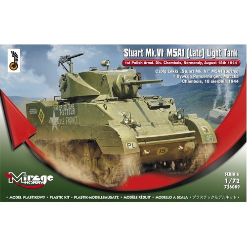 Mirage 1/72 Light tank 'Stuart Mk.VI' M5A1 (late) 1 Dywizja Pancerna gen. Maczka, Chambois