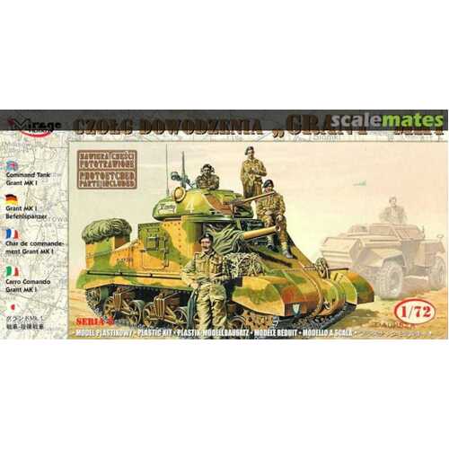 Mirage 1/72 COMMAND TANK GRANT Mk.I Plastic Model Kit