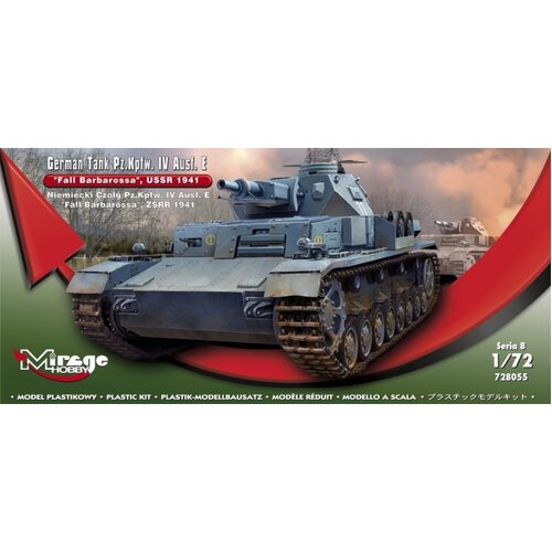 Mirage 1/72 German Tank Pz.Kpfw. IV Ausf. E ‘Fall Barbarossa’ USSR 1941 Plastic Model Kit