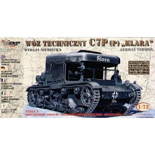 Mirage 1/72 KLARA" 'C7P(p) German recovery vehicle Plastic Model Kit