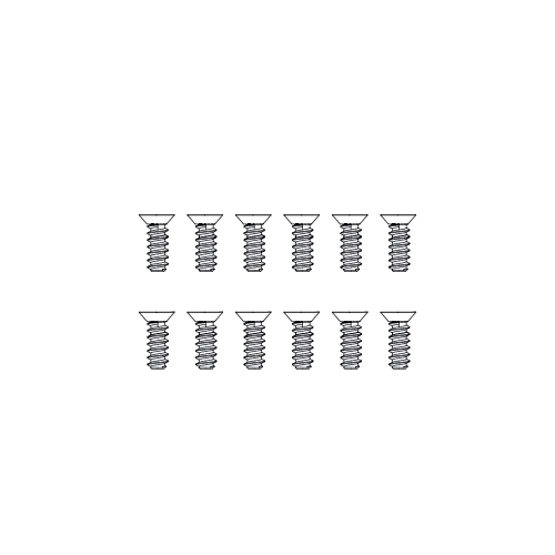 MJX Countersunk Flat Head Screws (12pcs) [M26645]