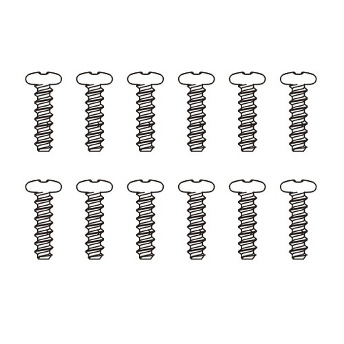 MJX Round Head Flat Tail Screws (12Pcs)