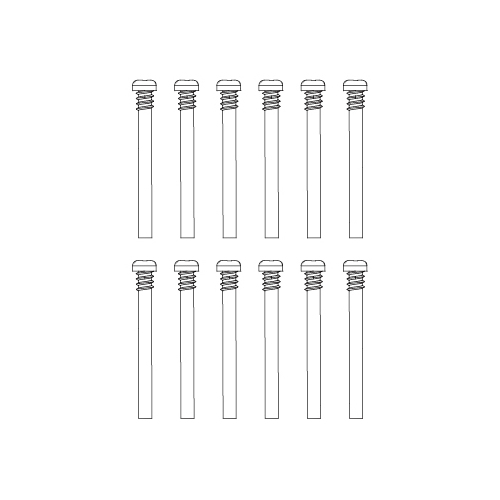 MJX Round Head Half Thread Screws (12pcs) [M3294]