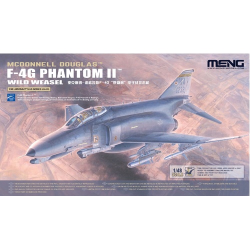 Meng 1/48 McDonnell Douglas F-4G Phantom II Wild Weasel Plastic Model Kit