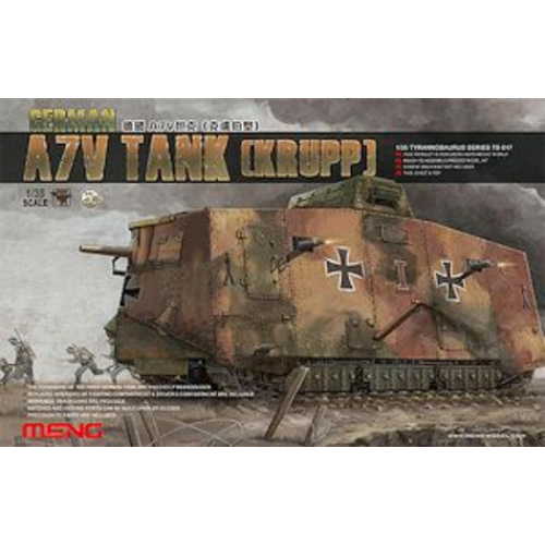 Meng 1/35 German A7V Tank(Krupp) Plastic Model Kit