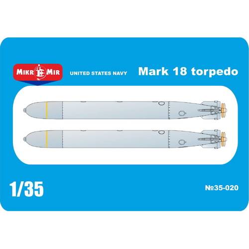 Micromir 1/35 USA Mark18 torpedo (2 pcs in box ) Plastic Model Kit