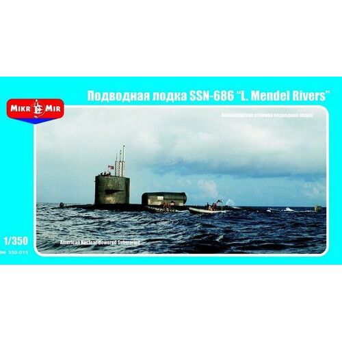 Micromir 1/350 L.Mendel Rivers US nuclear submar Plastic Model Kit