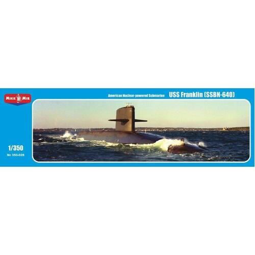 Mikromir 1/350 SSBN Franklin class submarine Plastic Model Kit