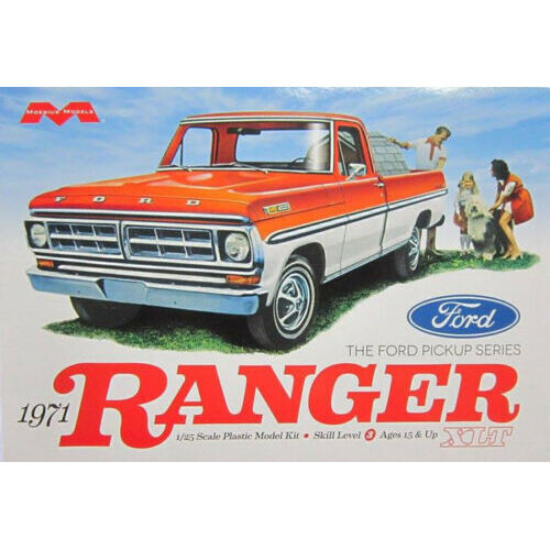 Moebius 1/25 1971 Ford Ranger Pickup Plastic Model Kit [1208]