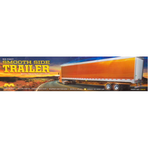 Moebius 1/25 53' Smoothside Trailer Plastic Model Kit