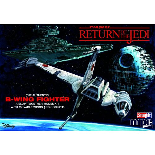 MPC 1/144 Star Wars: Return to the Jedi B-Wing Fighter (SNAP) Plastic Model KIt