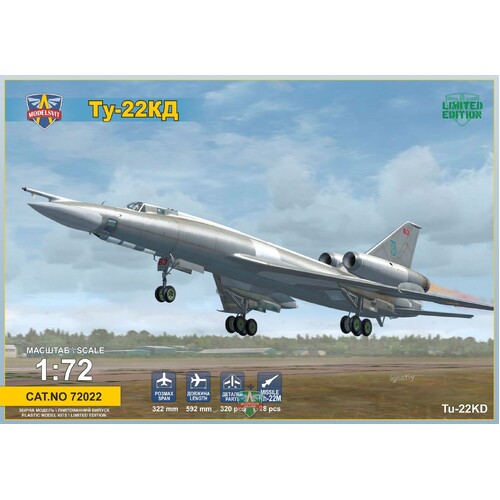 ModelSvit 1/72 Tupolev Tu-22KD "Shilo" Medium bomber Plastic Model Kit