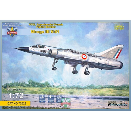 ModelSvit 1/72 Mirage III V-01 French VTOL Plastic Model Kit