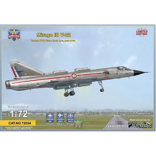 ModelSvit 1/72 Mirage III V-02 fastest VTOL ever Plastic Model Kit