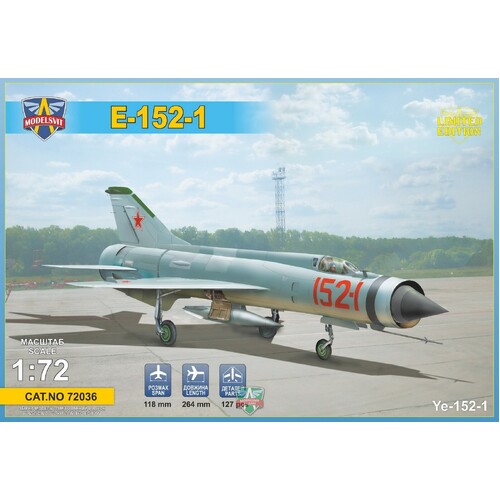 ModelSvit 1/72 Ye-152-1 experimental supersonic interceptor Plastic Model Kit