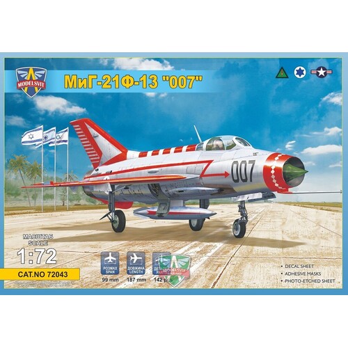 ModelSvit 1/72 MiG-21F-13 "007" (Operation "Diamond") Plastic Model Kit