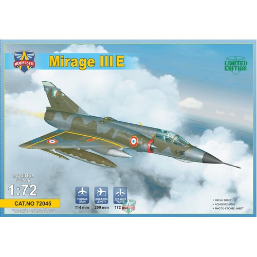 ModelSvit 1/72 Mirage III E fighter-bomber Plastic Model Kit