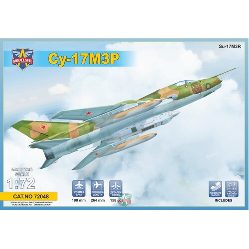 ModelSvit 1/72 Sukhoi Su-17M3R Reconnaisance fighter-bomber with KKP pod Plastic Model Kit