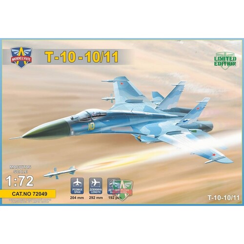 ModelSvit 1/72 T-10-10/11 Advanced Frontline Fighter prototype Plastic Model Kit