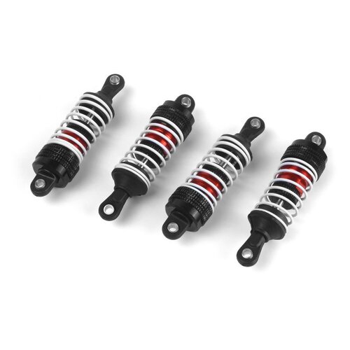 Maverick Atom Aluminum Oil-Filled Shock Absorber Set (Red/4pcs)