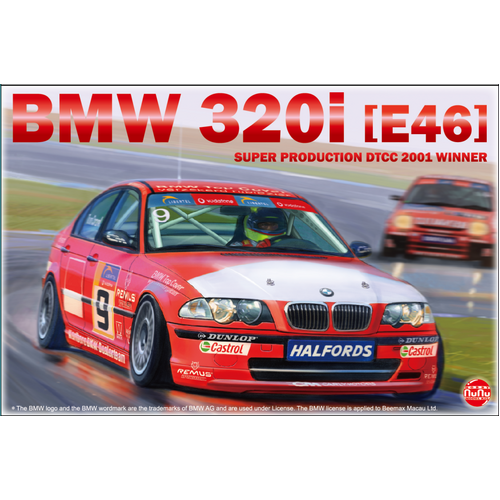 NuNu 1/24 BMW 320i E46 Plastic Model Kit