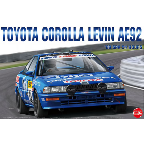 NuNu 1/24 Toyota Corolla Levin AE92 24h Spa 1989 Plastic Model Kit