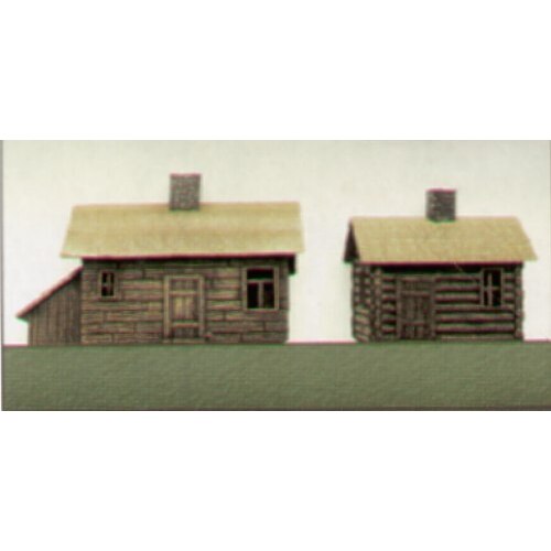 Pegasus 1/144 Russian Style Farm Houses (2 per pack)