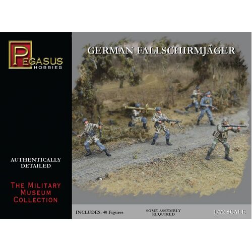 Pegasus 1/72 German Fallschirmjager Plastic Model Kit [7224]