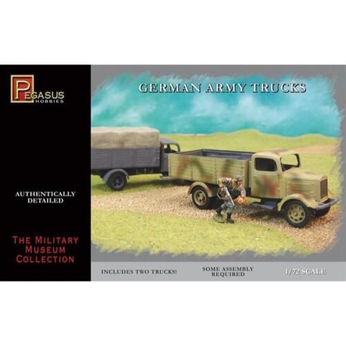 Pegasus 1/72 German Army Trucks (2 per pack)