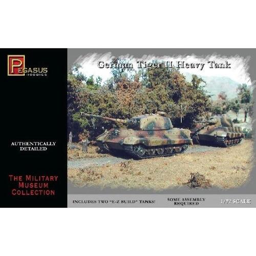 Pegasus 1/72 German Tiger II Heavy Tanks (2 per pack)