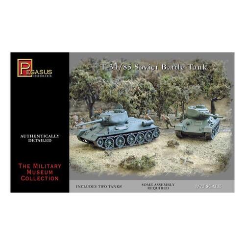 Pegasus T-34/85 Soviet Battle Tanks (2 per pack)