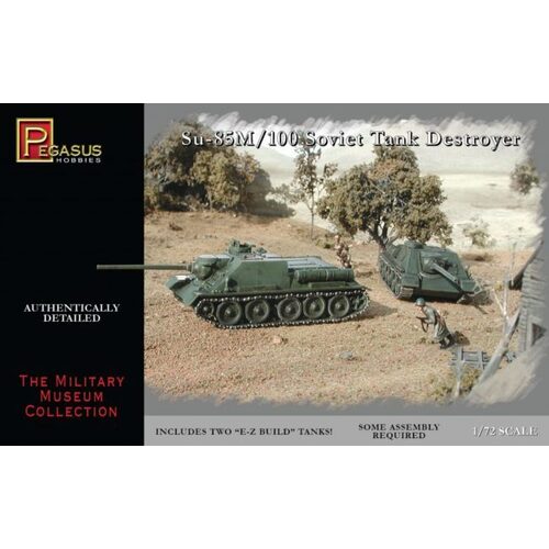 Pegasus 1/72 SU-85M Soviet Tank Destroyers (2 per pack)