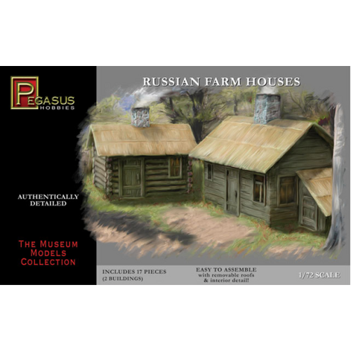 Pegasus 1/72 Russian Farm Houses (2 per pack)