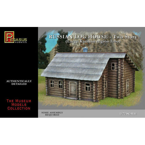 Pegasus 1/72 Russian 2 story Log House - Lg Karilian region Izba