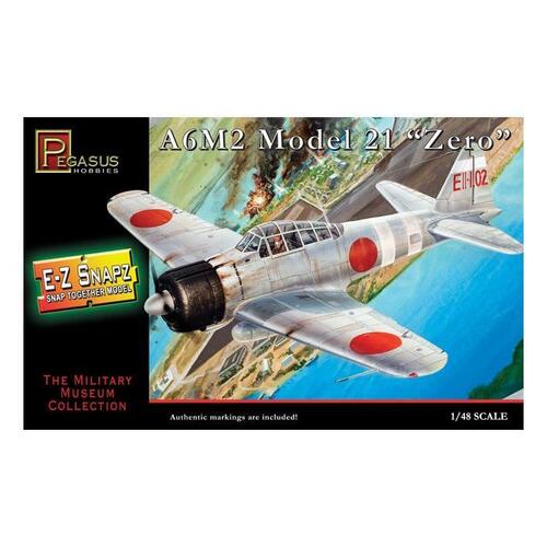 Pegasus 1/48 A6M2 Model 21 "Zero" Plastic Model Kit [8409]