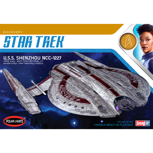 Polar Lights 1/2500 Star Trek USS Shenzhou (Snap) 2T  Plastic Model Kit