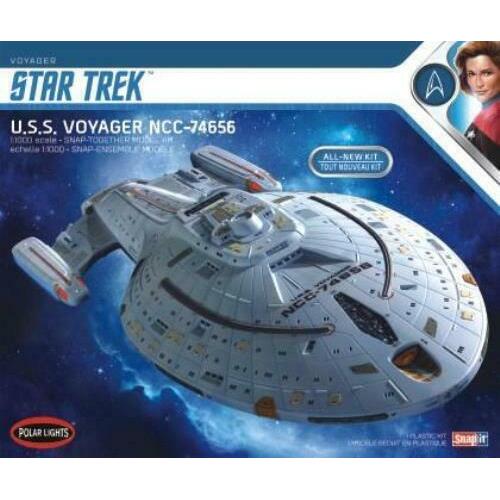 Polar Lights 1/1000 Star Trek U.S.S. Voyager (Snap) 2T Plastic Model Kit