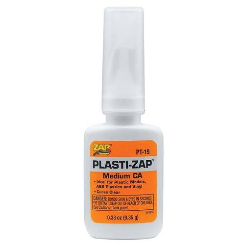 Zap-A-Gap Plasti-Zap Medium Cyanoacrylate 1/3oz/9.35g