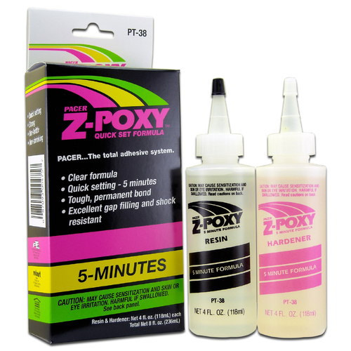 Zap-A-Gap 5-Minute Z-Poxy 8oz/236ml (set)