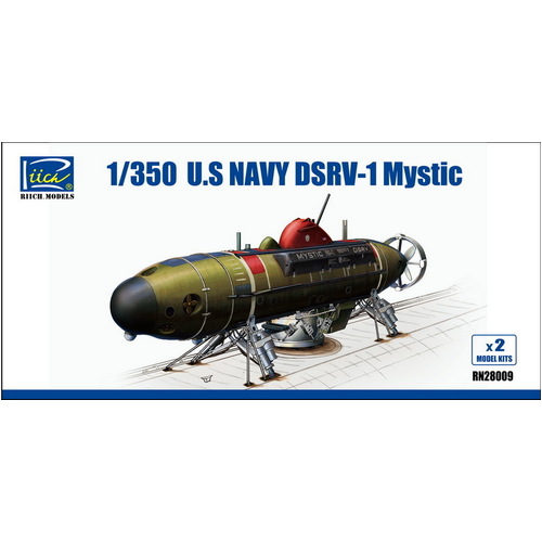 Riich Models 1/350 U.S.Navy DSRV-1 Mystic (2 Model Kits per box) Plastic Model Kit