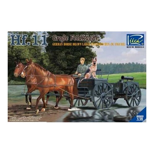 Riich Models 1/35 German Horses Drawn Large Field Kitchen Hf.11 Plastic Model Kit