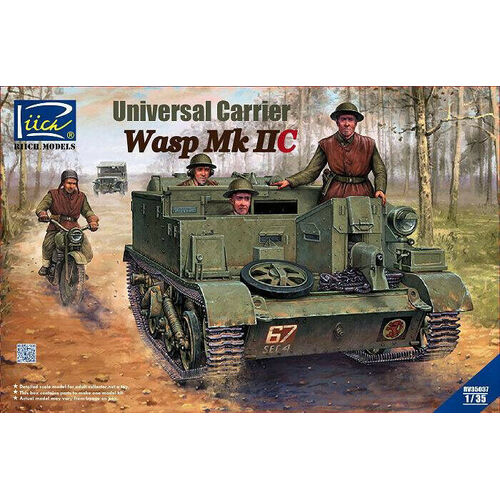 Riich Models 1/35 Canadian Universal Carrier Wasp Mk.IIC  2 in 1          Plastic Model Kit