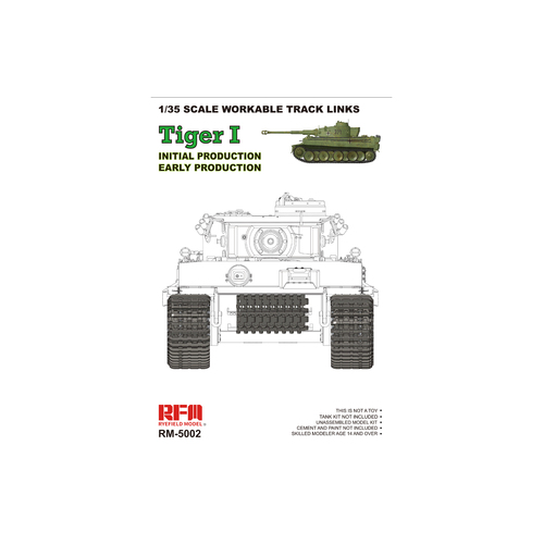 Ryefield 1/35 Workable track links for Tiger I early Plastic Model Kit