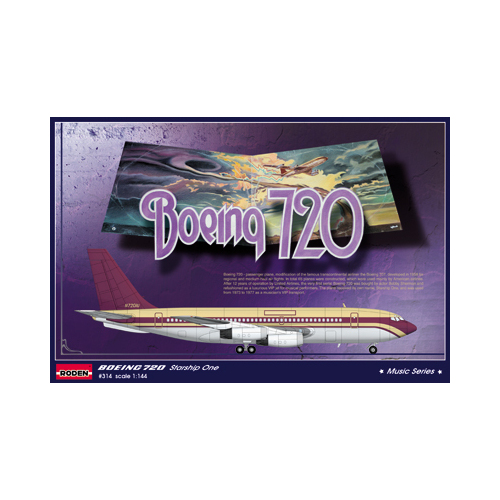 Roden 1/144 Boeing 720 Starship One *Music series Plastic Model Kit