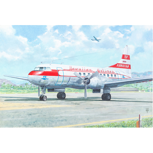 Roden 1/144 Convair CV-340 Hawaiian Airlines and Plastic Model Kit