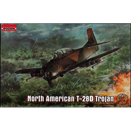 Roden 1/48 North American T-28D Trojan Plastic Model Kit