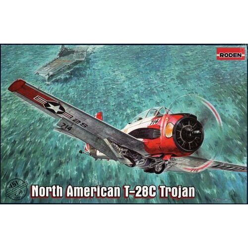 Roden 1/48 North American T-28C Trojan Plastic Model Kit