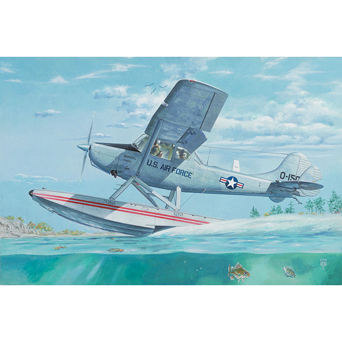 Roden 1/32 L-19/O-1 Bird Dog Floatplane - Plastic Model Kit