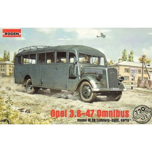 Roden 1/72 OPEL BLITZ OMNIBUS model W39 Ludewig (Essen) Plastic Model Kit