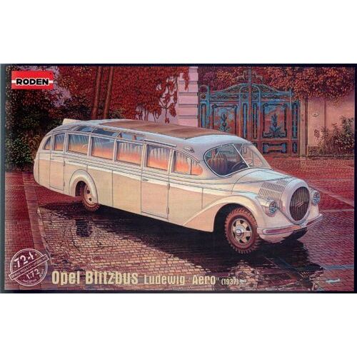 Roden 1/72 OPEL BLITZBUS LUDEWIG "AERO" - 1937 Plastic Model Kit